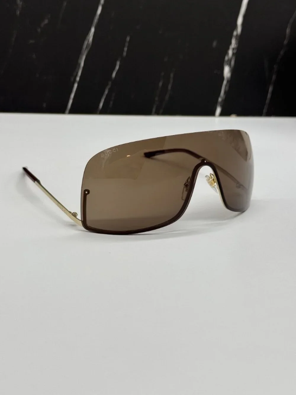 NEW GUCCI GG1560S 002 SUNGLASSES GOLD UNISEX EYEWEAR